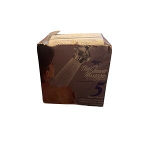 NOS Teledyne Water Pik SM-3U The Shower Massage Shower Head 5-Mode Vintage B02